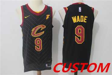 Men & Youth Customized Cleveland Cavaliers Black 2017-2018 Nike Swingman Stitched Jersey->customized nba jersey->Custom Jersey